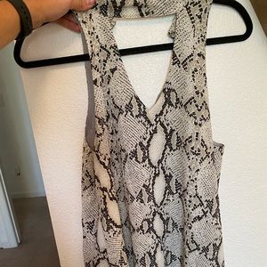 Snake print dress